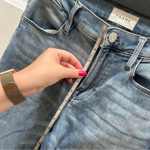 Frame Denim Light Blue Jeans le high straight 27 - Picture 3 of 8
